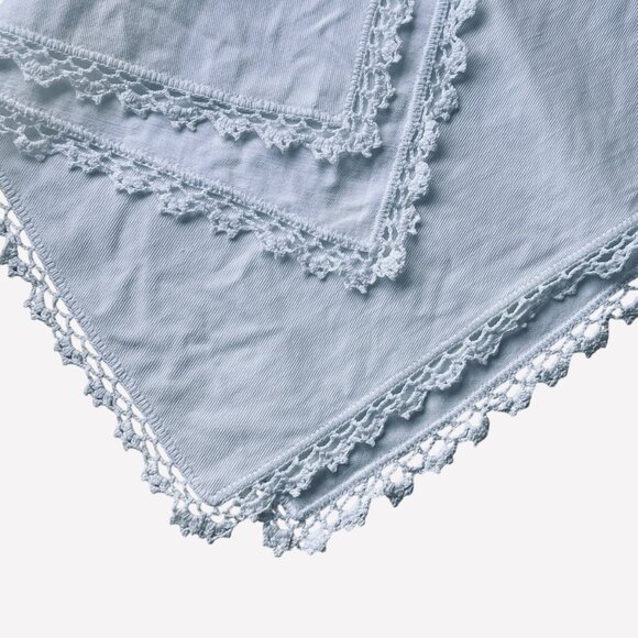 Vintage Embroidered Floral Table Runner With Crocheted Edges 18x42 - Picture 7 of 11